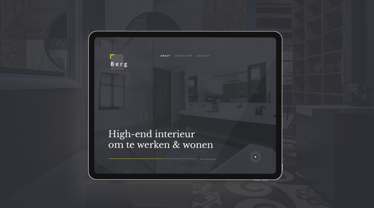 Congos website en huisstijlproject Van den Berg Interieurbouw
