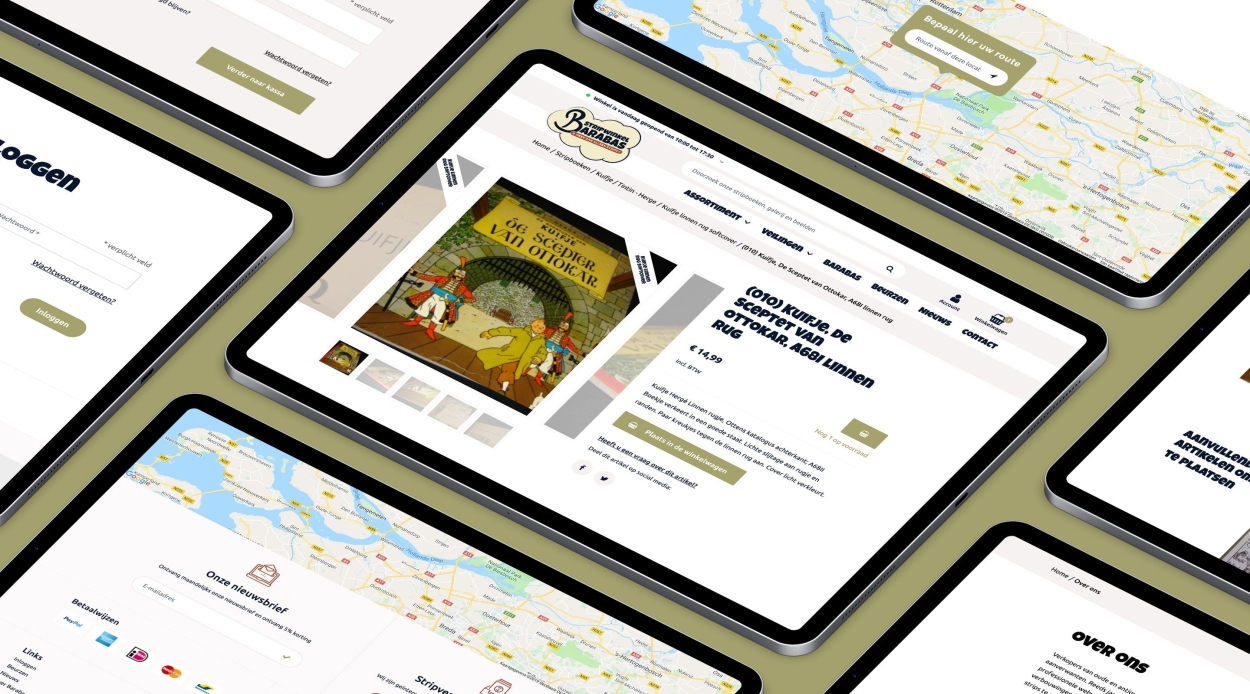 Congos webshop project Stripwinkel Barabas