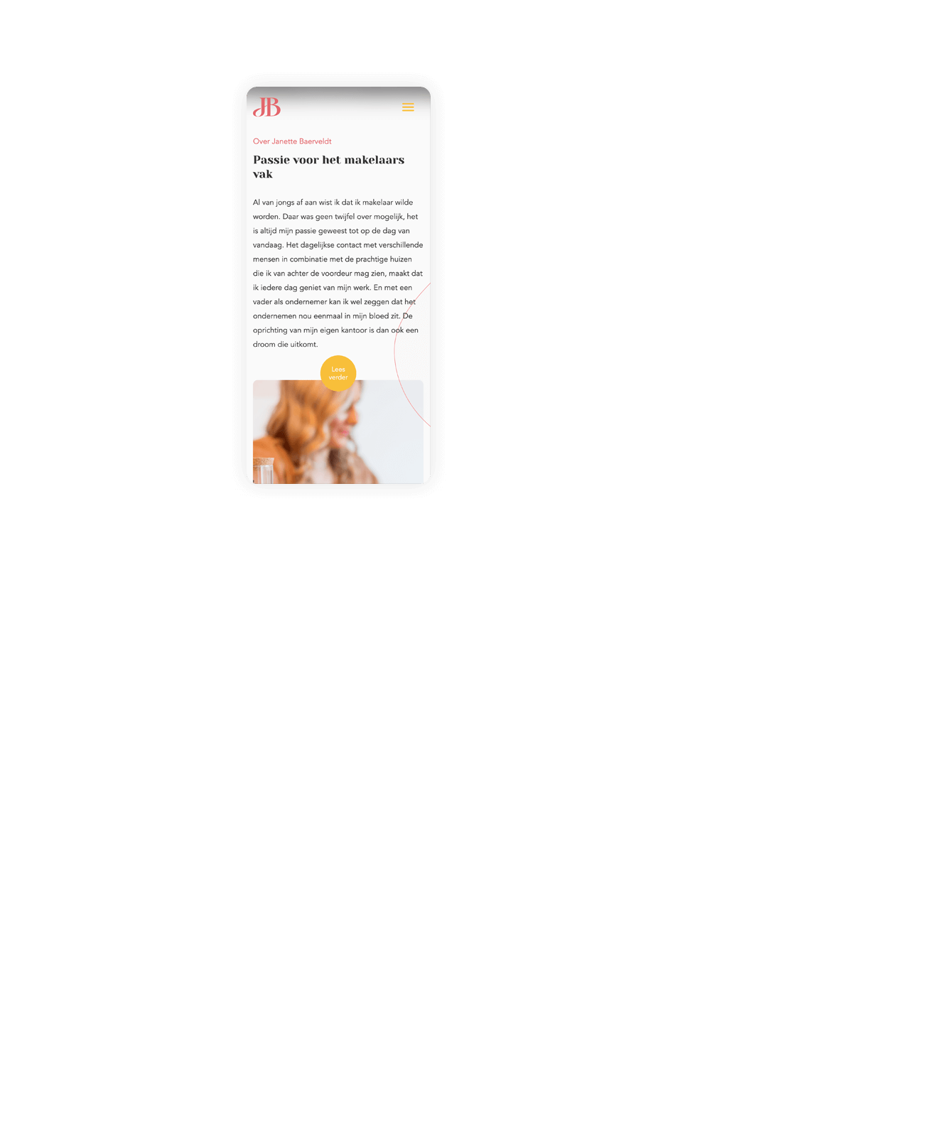 Design | Web & applicatie design JB Woontaxaties